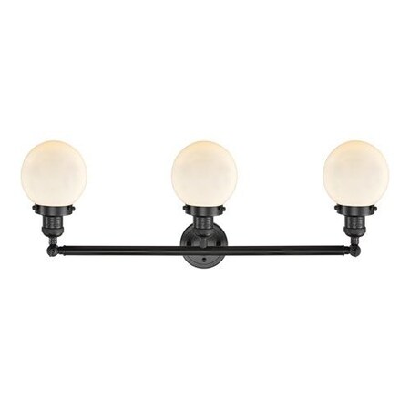 Innovations Lighting 3 Light Adjustable Bathroom Fixture 205-BK-S-G201-6